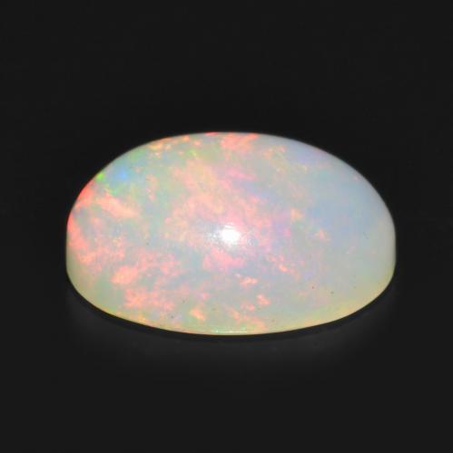 Opala Multicolorido Natural 0.83ct, Corte Oval, Transparente