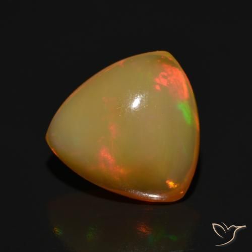 Opala Multicolorido Natural 3.13ct, Trilhão, Translúcido