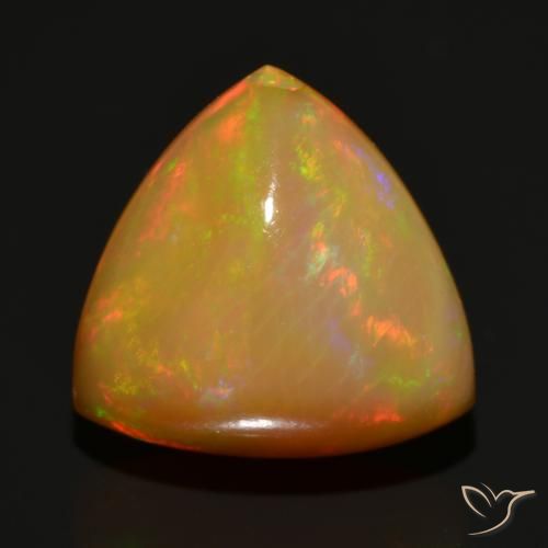4,38 ct trilhões de opalas, 12,5 x 12,3 mm da Etiópia, Photo A
