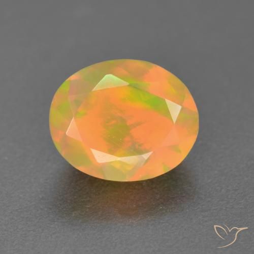 1.32ct Natural Multicolorido Opala, oval, Translúcido