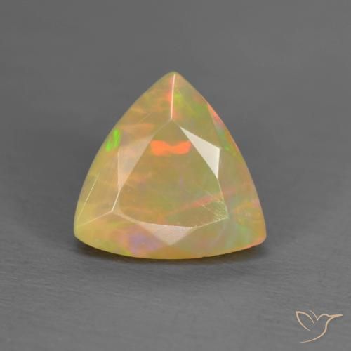 0.91ct Natural Multicolorido Opala, Trilhão, Translúcido