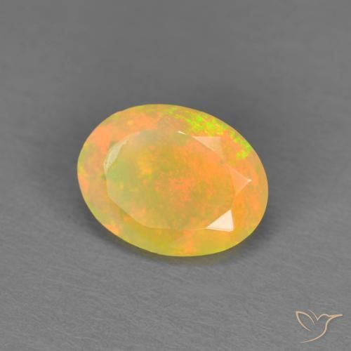 Opala Multicolorido Natural 0.84ct, oval, Translúcido