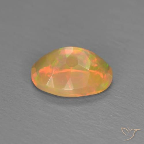 Opala Multicolorido Natural 0.74ct, oval, Translúcido