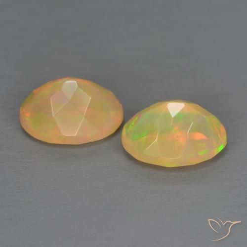 Pedras preciosas de Opala Multicolorido natural de 1.63 ct, oval, Translúcido