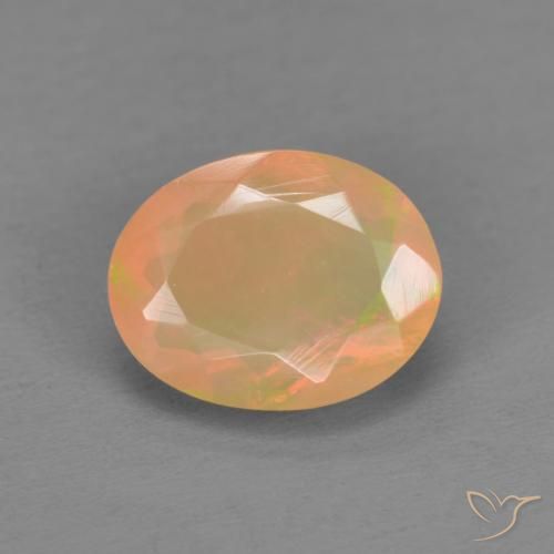 1.16ct Natural Multicolorido Opala, oval, Translúcido