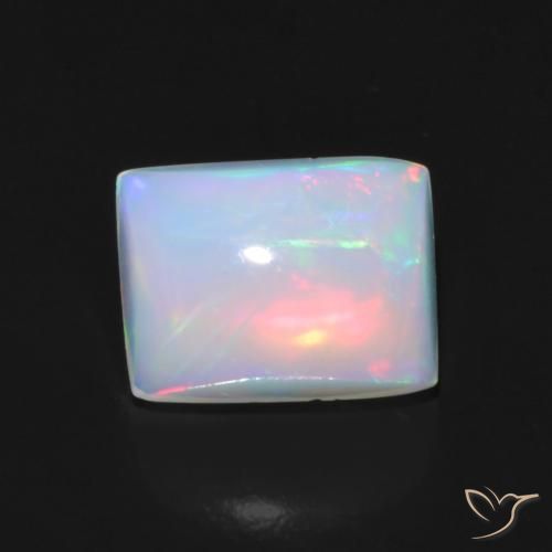 1.49ct Natural Multicolorido Opala, baguete, Transparente