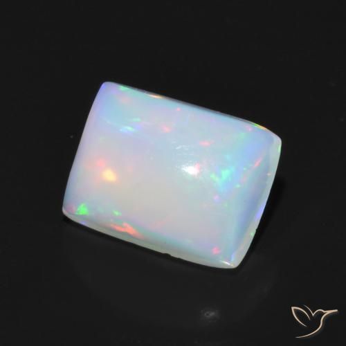 Opala Multicolorido Natural 1.49ct, baguete, Transparente