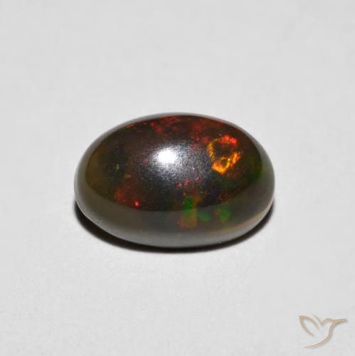 0.75ct Natural Multicolorido Opala, oval, Opaco