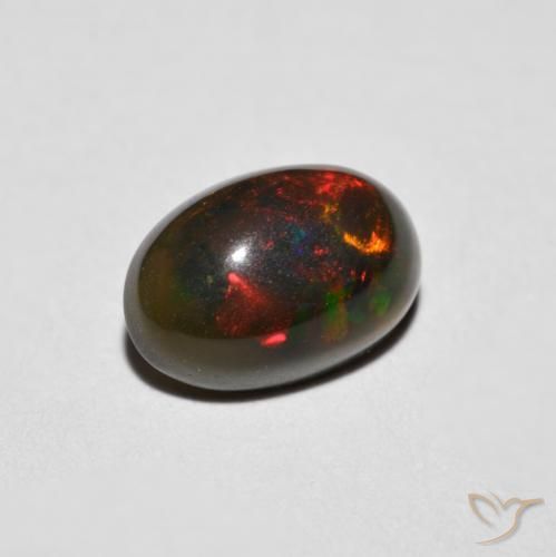 Opala Multicolorido Natural 0.75ct, oval, Opaco