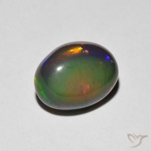 Opala Multicolorido Natural 1.23ct, oval, Opaco