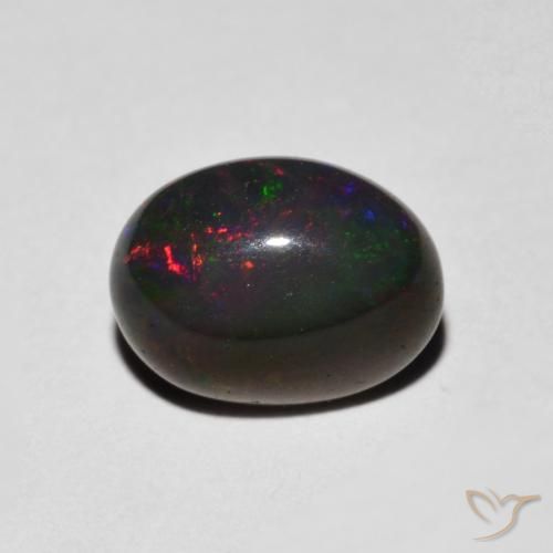 0.96ct Natural Multicolorido Opala, oval, Opaco