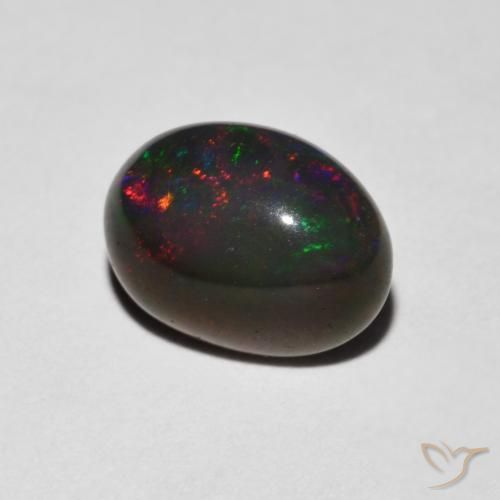 Opala Multicolorido Natural 0.96ct, oval, Opaco
