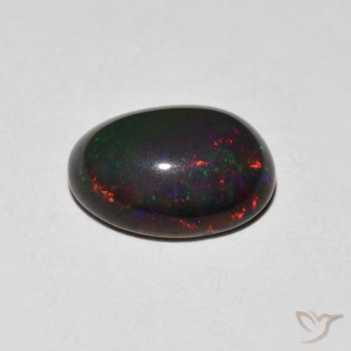 Opala Multicolorido Natural 0.96ct, oval, Opaco
