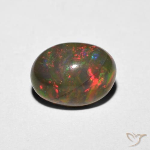 1.02ct Natural Multicolorido Opala, oval, Translúcido