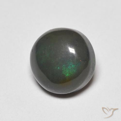 Opala Multicolorido Natural 0.82ct, Redondo, Opaco