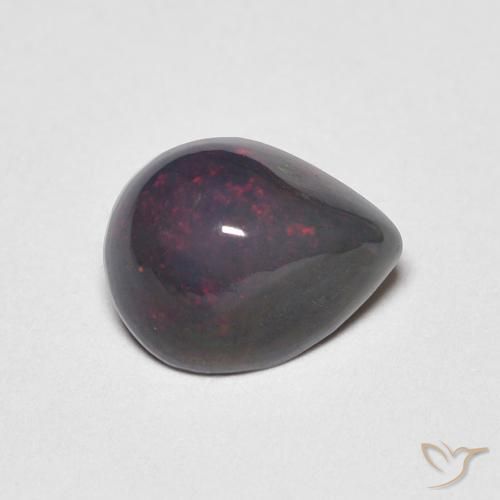 0.59ct Natural Multicolorido Opala, Formato de pêra, Opaco