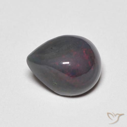 Opala Multicolorido Natural 0.59ct, Formato de pêra, Opaco