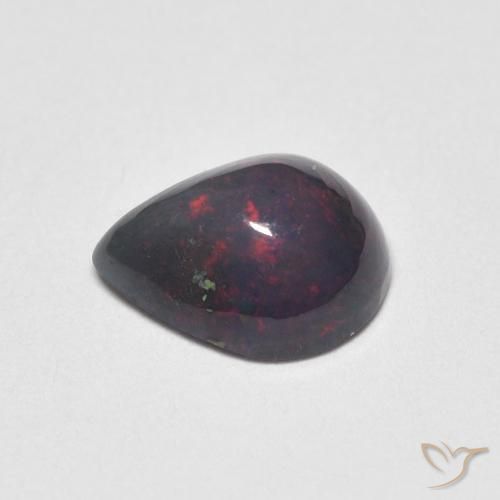 Opala Multicolorido Natural 0.59ct, Formato de pêra, Opaco