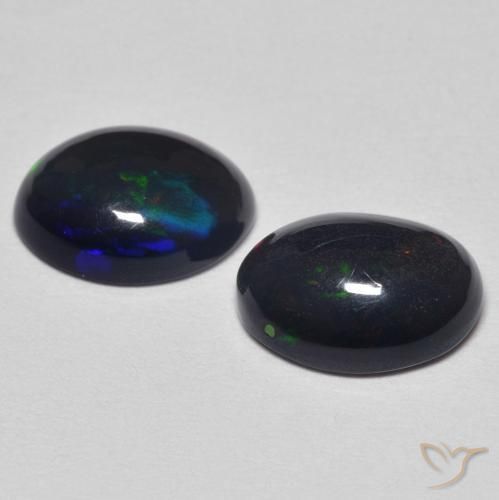 Pedras preciosas de Opala Multicolorido natural de 1.68 ct, oval, Opaco