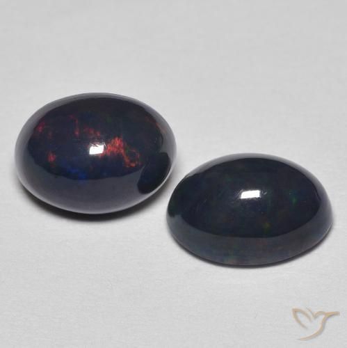 Pedras preciosas de Opala Multicolorido natural de 1.76 ct, oval, Opaco