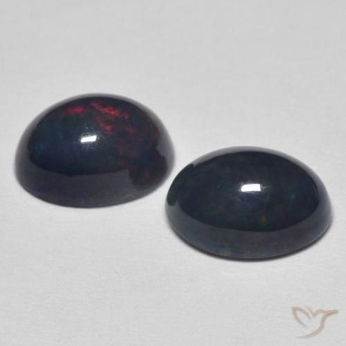 Pedras preciosas de Opala Multicolorido natural de 1.76 ct, oval, Opaco