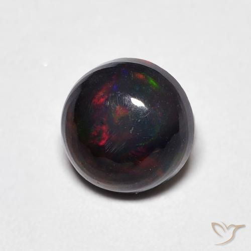 0.53ct Natural Multicolorido Opala, Redondo, Opaco