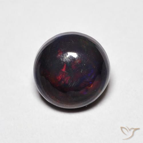 Opala Multicolorido Natural 0.53ct, Redondo, Opaco