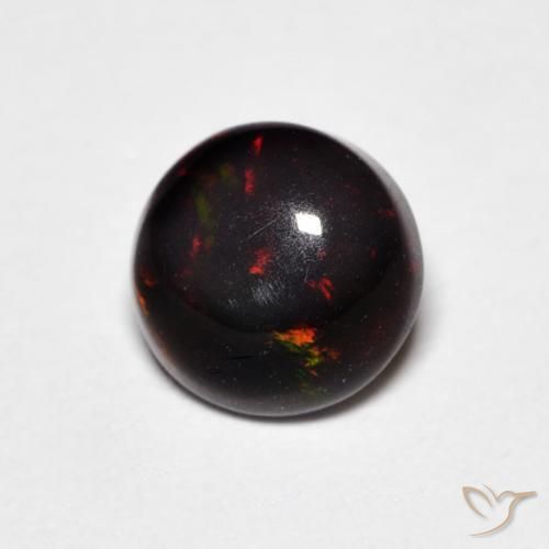Opala Multicolorido Natural 0.52ct, Redondo, Opaco