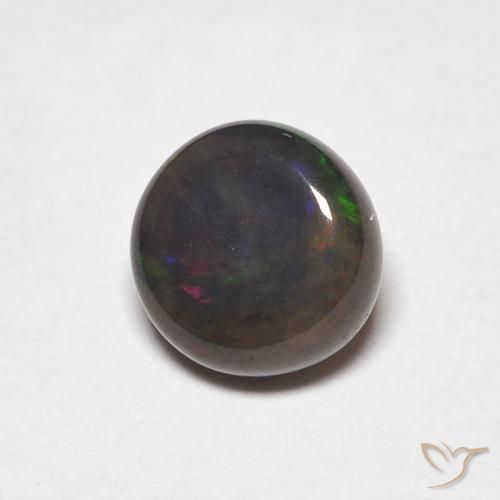 Opala Multicolorido Natural 0.51ct, Redondo, Opaco