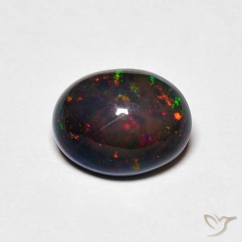 1.23ct Natural Multicolorido Opala, oval, Opaco