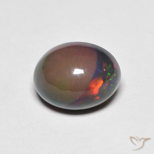 1.47ct Natural Multicolorido Opala, oval, Opaco