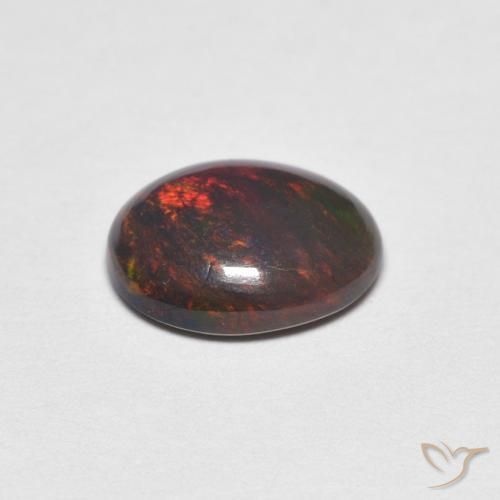 Opala Multicolorido Natural 0.90ct, oval, Opaco