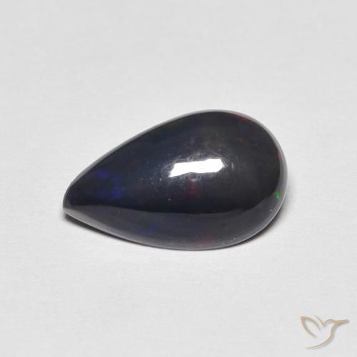 Opala Multicolorido Natural 1.13ct, Formato de pêra, Opaco