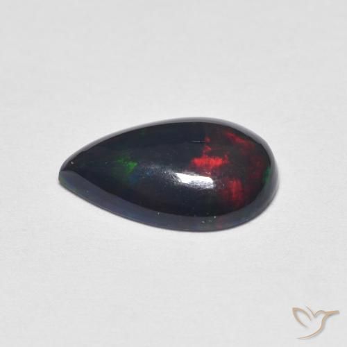 Opala Multicolorido Natural 1.13ct, Formato de pêra, Opaco
