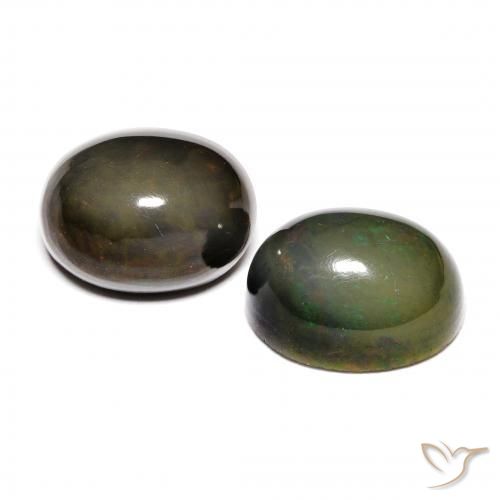 Pedras preciosas de Opala Multicolorido natural de 2.97 ct, oval, Opaco
