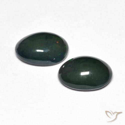 Pedras preciosas de Opala Multicolorido natural de 1.36 ct, oval, Opaco