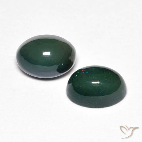 Pedras preciosas de Opala Multicolorido natural de 1.15 ct, oval, Opaco
