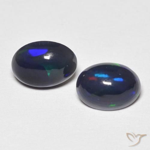 0.85ctw Natural Multicolorido Opala, oval, Opaco