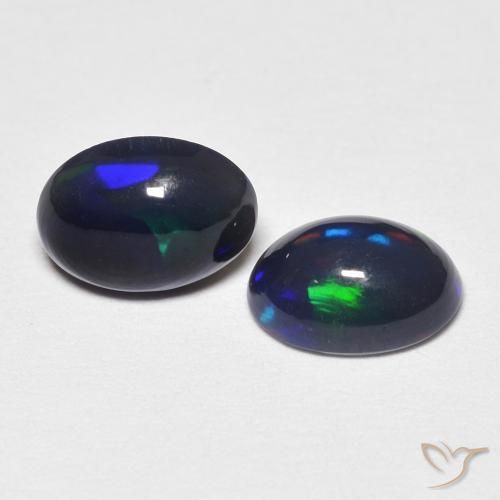 Pedras preciosas de Opala Multicolorido natural de 0.85 ct, oval, Opaco