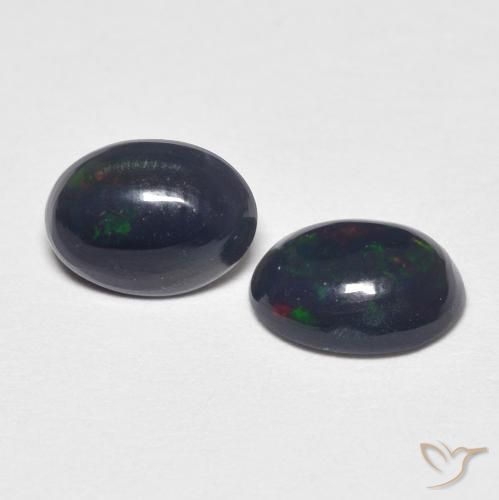 Pedras preciosas de Opala Multicolorido natural de 0.79 ct, oval, Opaco