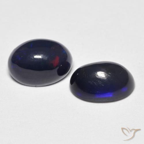 Pedras preciosas de Opala Multicolorido natural de 1.03 ct, oval, Opaco