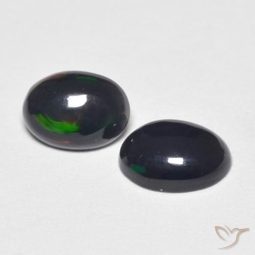 Pedras preciosas de Opala Multicolorido natural de 0.80 ct, oval, Opaco