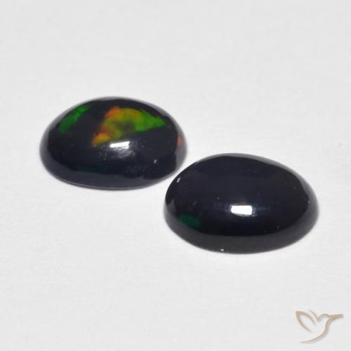 Pedras preciosas de Opala Multicolorido natural de 0.80 ct, oval, Opaco