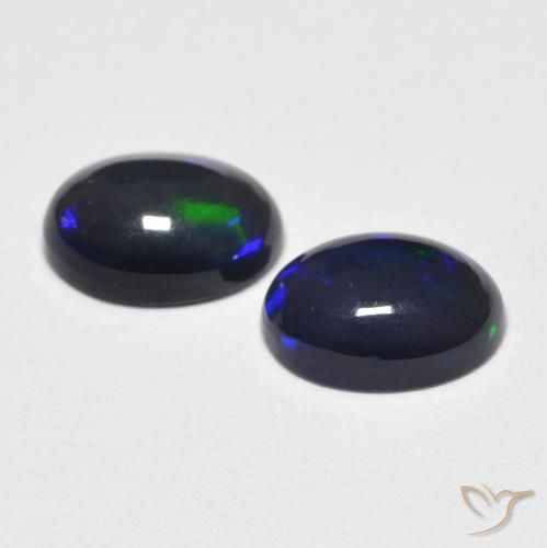 Pedras preciosas de Opala Multicolorido natural de 0.97 ct, oval, Opaco