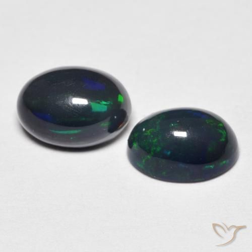 Pedras preciosas de Opala Multicolorido natural de 1.21 ct, oval, Opaco