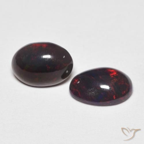 Pedras preciosas de Opala Multicolorido natural de 0.72 ct, oval, Opaco
