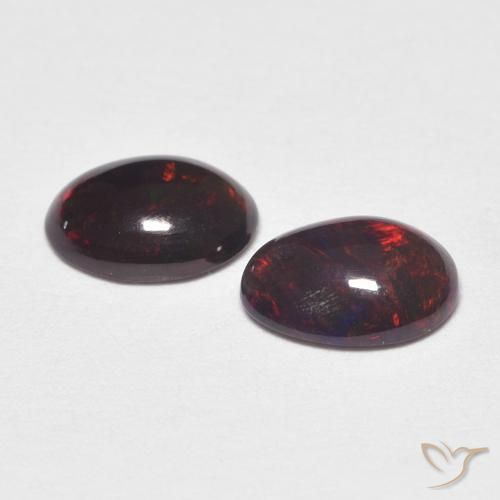 Pedras preciosas de Opala Multicolorido natural de 0.72 ct, oval, Opaco