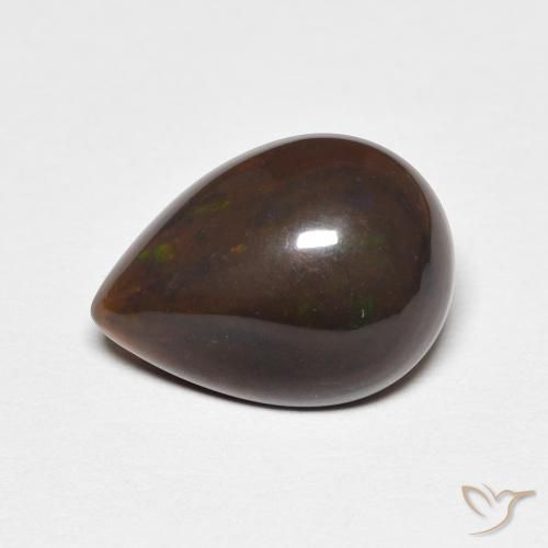 2.40ct Natural Multicolorido Opala, Formato de pêra, Opaco