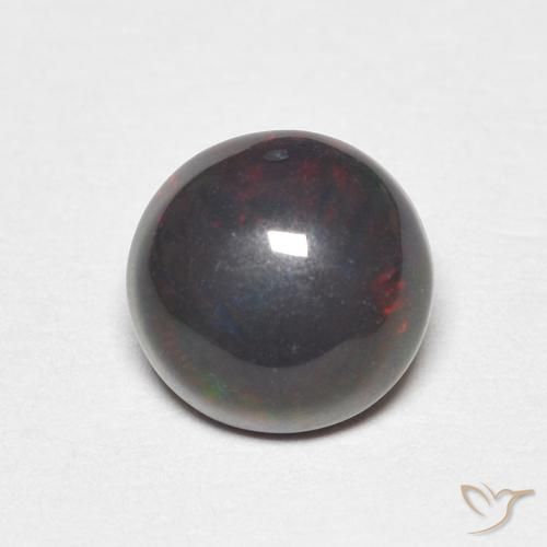 0.89ct Natural Multicolorido Opala, Redondo, Opaco