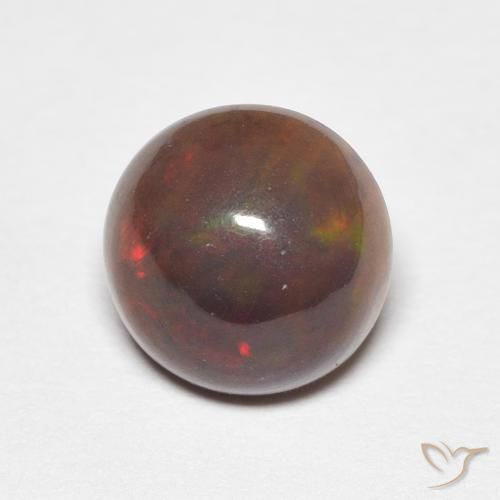 1.22ct Natural Multicolorido Opala, Redondo, Opaco